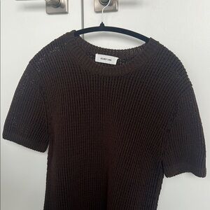 Midnight Land Brown Knit Top